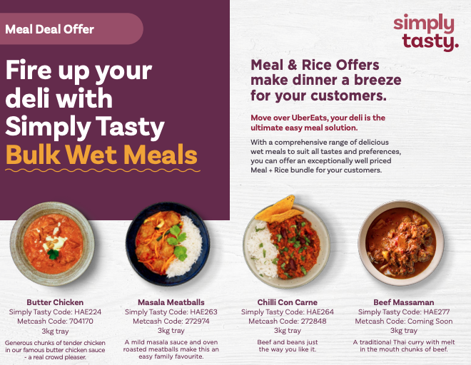 Bulk wet meal flyer